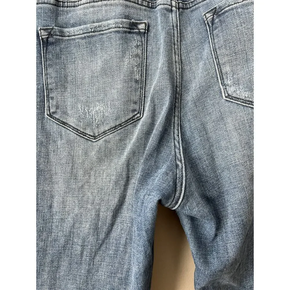 KanCan Skinny Jeans Womens 30 Distressed Whiskered Mid Rise Stretch Denim - Picture 7 of 11